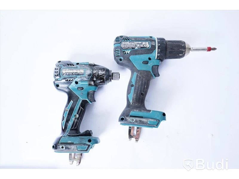 2 st. Skruvdragare Makita DDF485, Makita DTD129. inkl batteri och laddare. Funktionstestad.