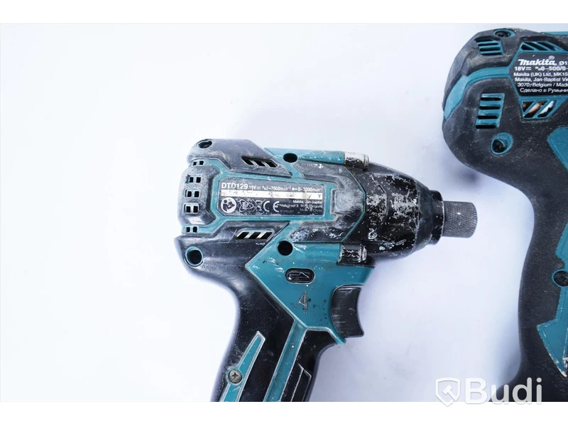 2 st. Skruvdragare Makita DDF485, Makita DTD129. inkl batteri och laddare. Funktionstestad.