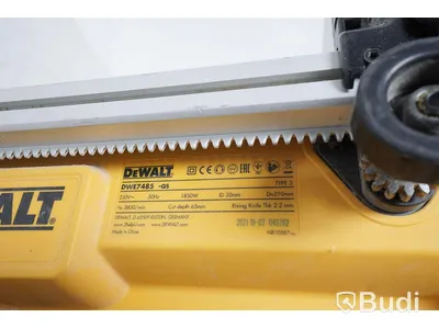 Bordcirkelsåg DeWalt, DWE7485-QS, inkl. arbetsbord DE7400. Funktionstestad.