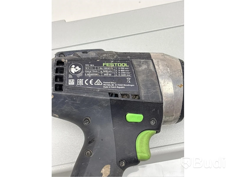 Skruvdragare/Slagborr, Festool TPC 18/4 med laddare utan batteri