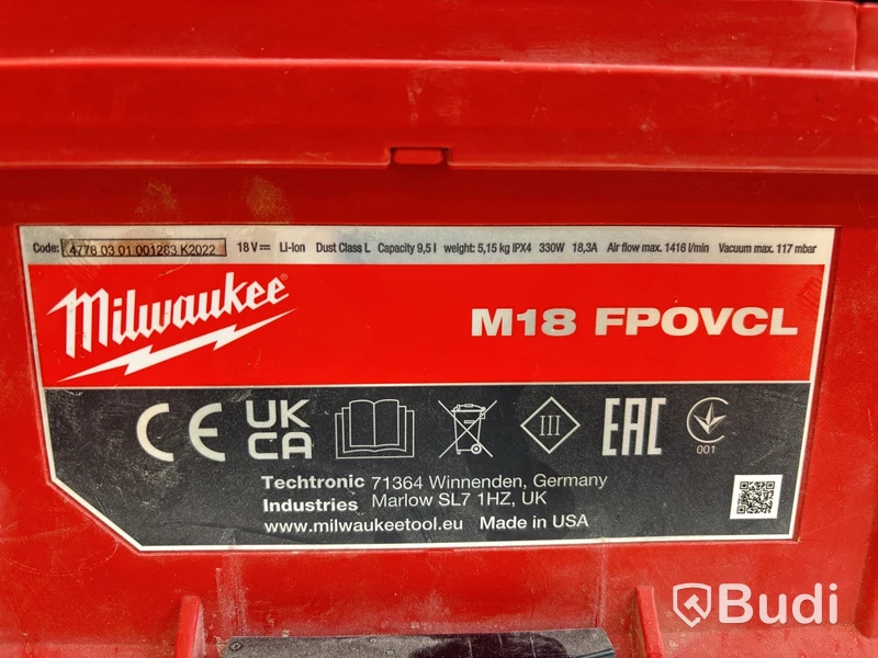 Dammsugare Milwaukee M18 FPOVCL