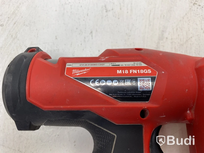 Dyckertpistol Milwaukee M18 FN18GS