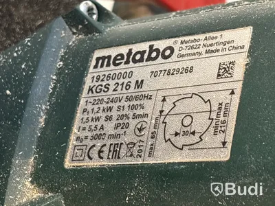 Kap & gersåg Metabo, KGS 216 M