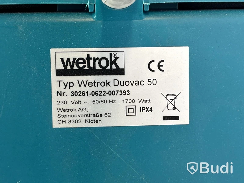 Våtdammsugare Wetrok Duovac 50