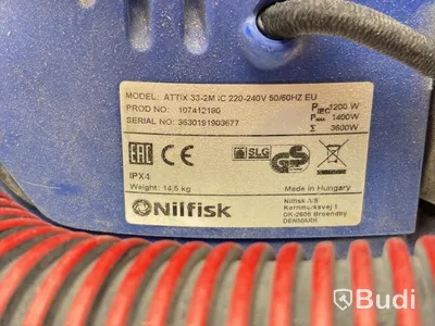 Wet and dry vacuum cleaner, Nilfisk Attix 33-2m IC