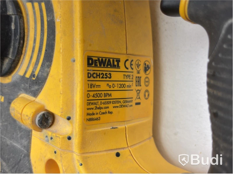 2 pcs. DeWalt angle grinders, DCG405, incl. DeWalt rotary hammer, DCH253
