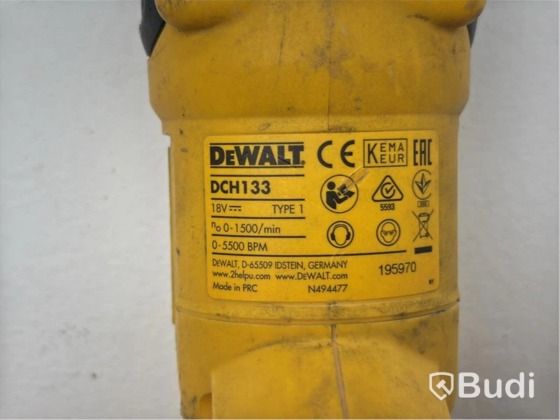 DEWALT rotary hammer, DCH133, incl. DEWALT jigsaw, DCS335