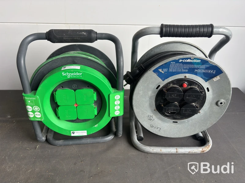 Extension cable reels, 2 pcs