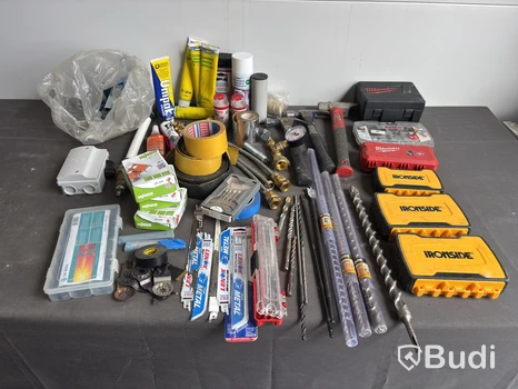 Verktygsparti, blandade borr och tillbehör