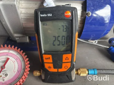 Vakuumpump Blue Vac MK-60-DS, med manometer och Testo 552