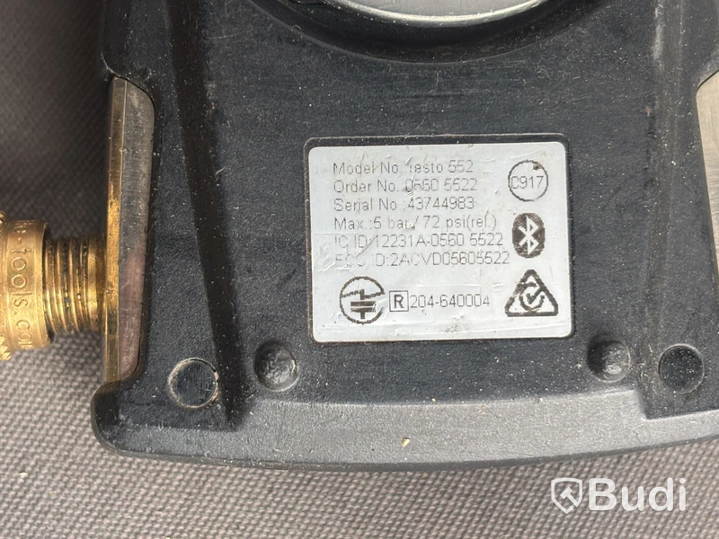 Vakuumpump Blue Vac MK-60-DS, med manometer och Testo 552