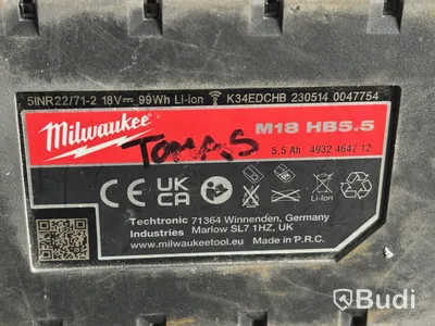 Borrhammare Milwaukee M18 FH, med batteri
