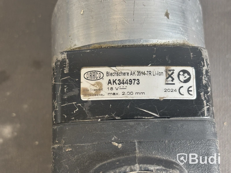 Plåtsax Dräco AK3514-7R Li-ion, 18 V