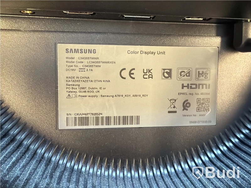 Samsung 34-tums curved datorskärm