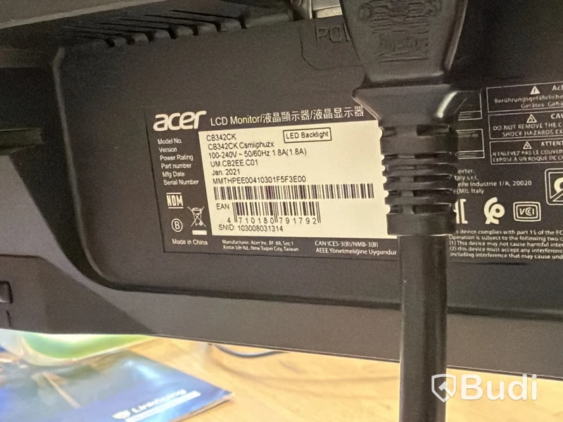 Acer 34-tums datorskärm