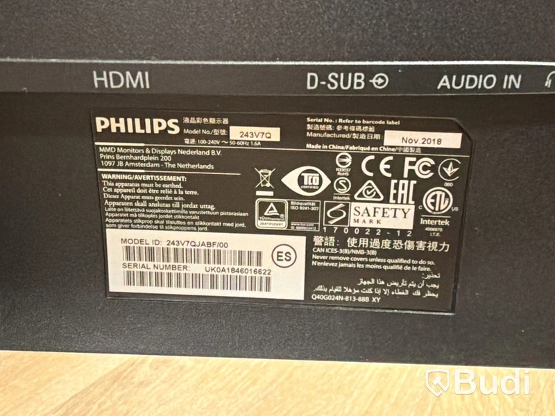 4 st Philips 24-tums datorskärmar