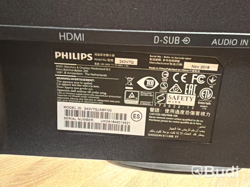 4 st Philips 24-tums datorskärmar