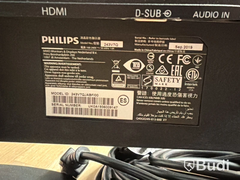 4 st Philips 24-tums datorskärmar