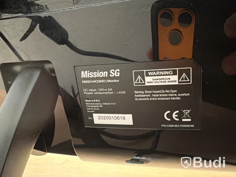 Datorskärm Mission SG 32-tum QHD curved