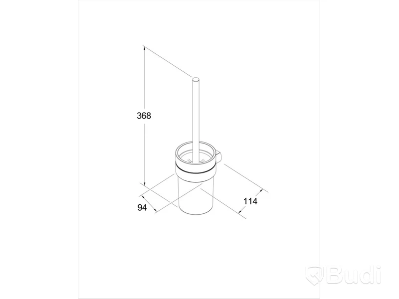 Paket med badrumstillbehör Gustavsberg: toalettrullehållare, toalettborsthållare samt 2 st. handdukshållare