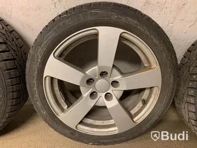 Dubbade vinterdäck på alufälg. Passar bl.a till Seat Ibiza Cupra. 195 65 R1