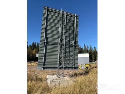 3 st skyltar med betongfundament