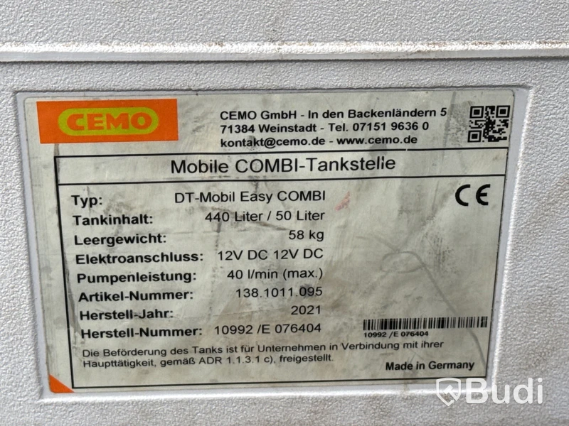 Dieseltank med AdBlue 440/50 Liter DT-Mobile Easy