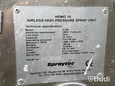 Spackelspruta Spraytec HEMO 10