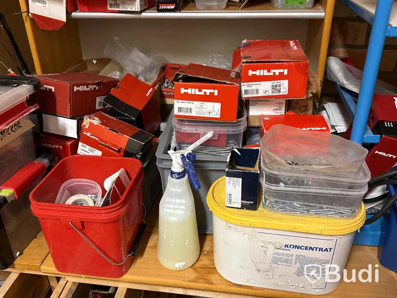 Parti brandtätningsmaterial Hilti m.m