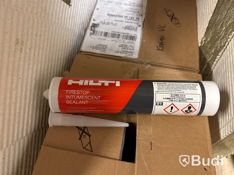 Parti brandtätningsmaterial Hilti m.m