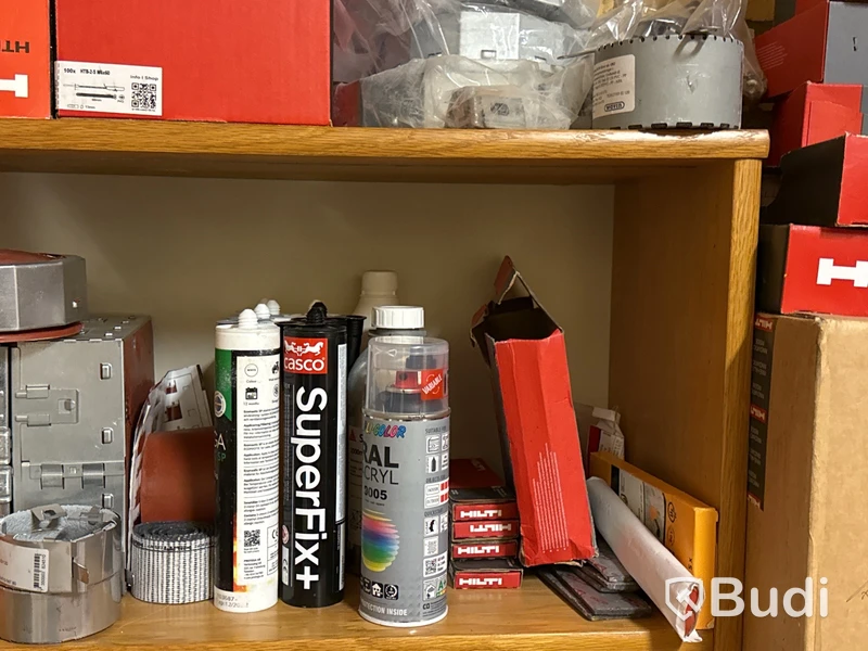 Parti brandtätningsmaterial Hilti m.m