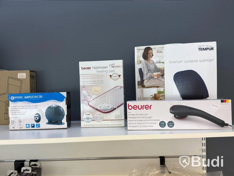 Butiksparti med diverse hjälpmedel för bl.a. äldre, samt butiksinredningen