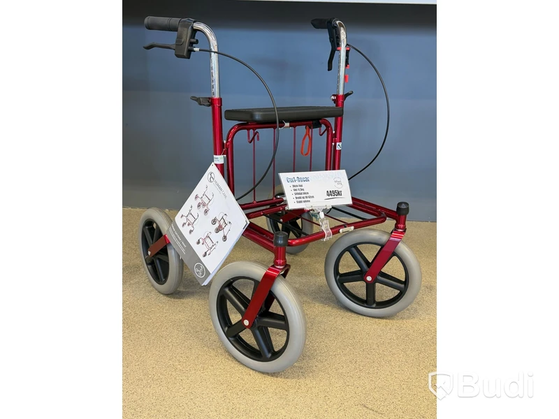 Rollator, Human Care Carl-Oskar 62, röd