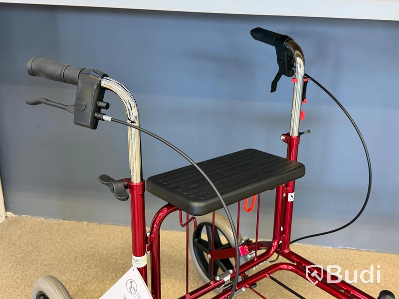 Rollator, Human Care Carl-Oskar 62, röd