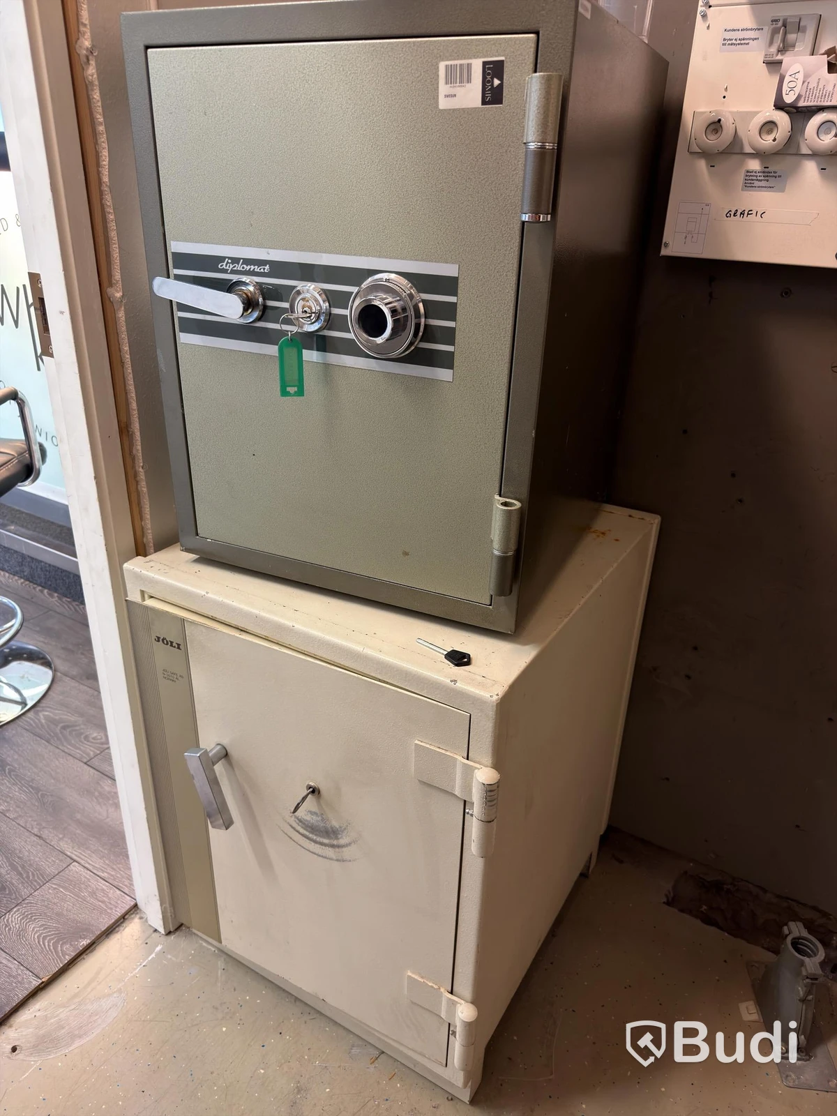 Safes, 2 pcs., JÖLI and Diplomat