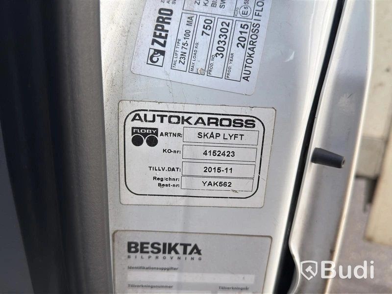 Skåpbil, Mercedes-Benz Sprinter 316 BlueTEC 2.2 7G-Tronic, 163hk, 2016 | Zepro bakgavellyft | Diesel