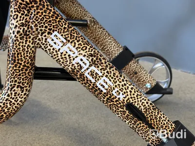 Rollator, Rehasense Space LX, leopardmönstrad