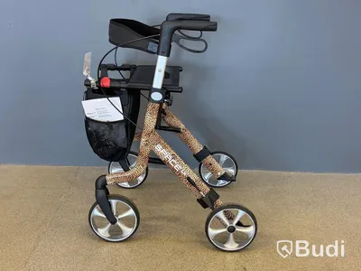 Rollator, Rehasense Space LX, leopardmönstrad