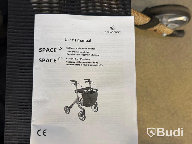Rollator, Rehasense Space LX, leopardmönstrad