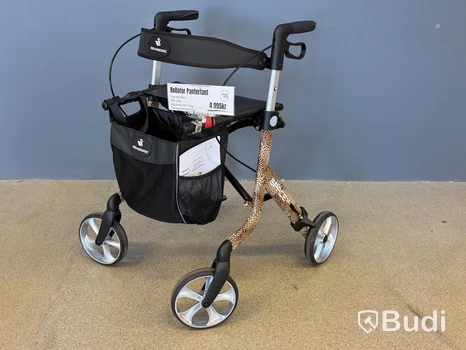Rollator, Rehasense Space LX, leopardmönstrad