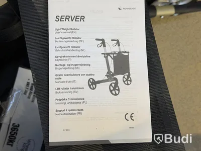 Rollator Rehasense Server, guld