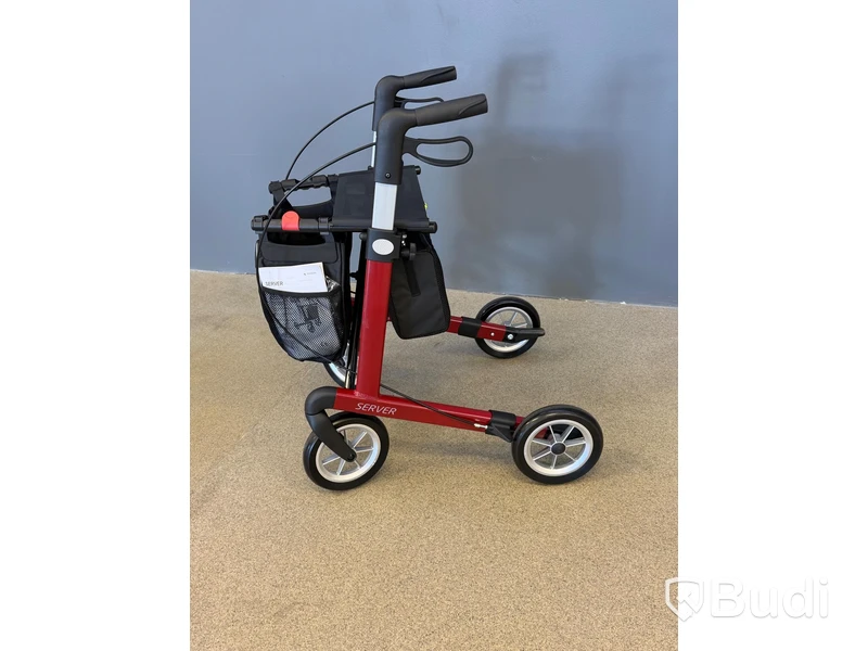 Rollator, Rehasense Server, röd