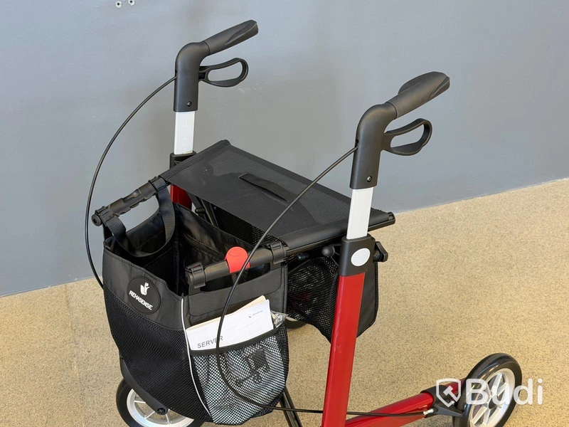 Rollator, Rehasense Server, röd
