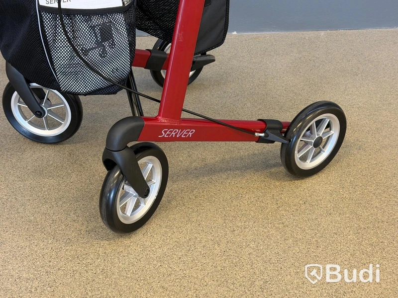Rollator, Rehasense Server, röd