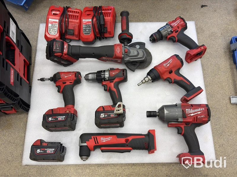 Milwaukee verktygspaket, M18, 7 verktyg