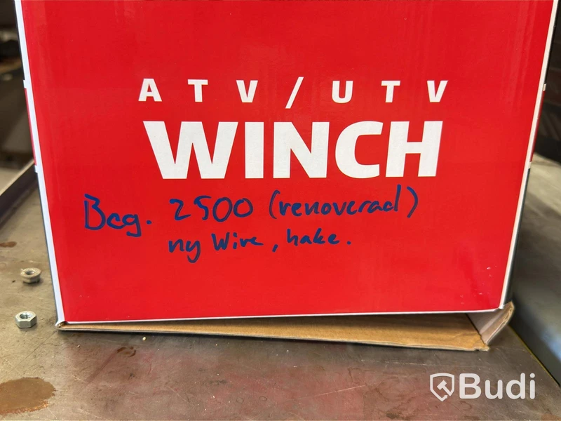 ATV-vinsch, 2500 lb, 12 V