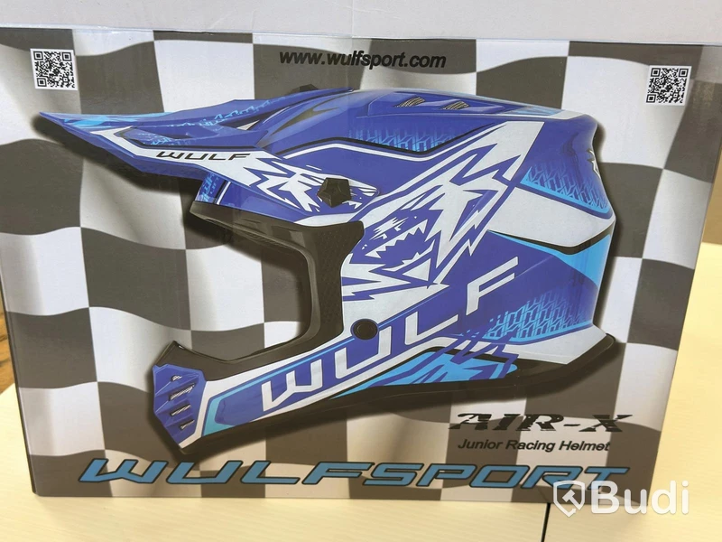 Hjälm Wulfsport AIR-X, YM, svart/vit