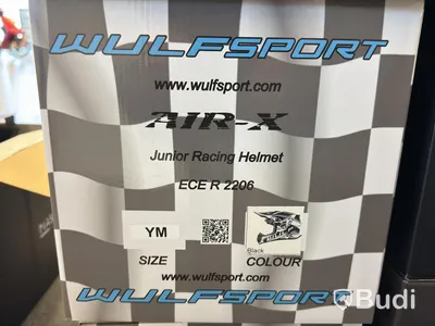 Hjälm Wulfsport AIR-X, YM, svart/vit