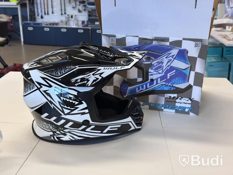 Hjälm Wulfsport AIR-X, YM, svart/vit