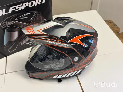 Hjälm Wulfsport Prima-X Adventure, svart/orange, M